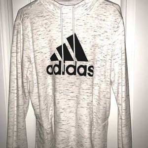 Women’s Adidas Heather Hoodie-White